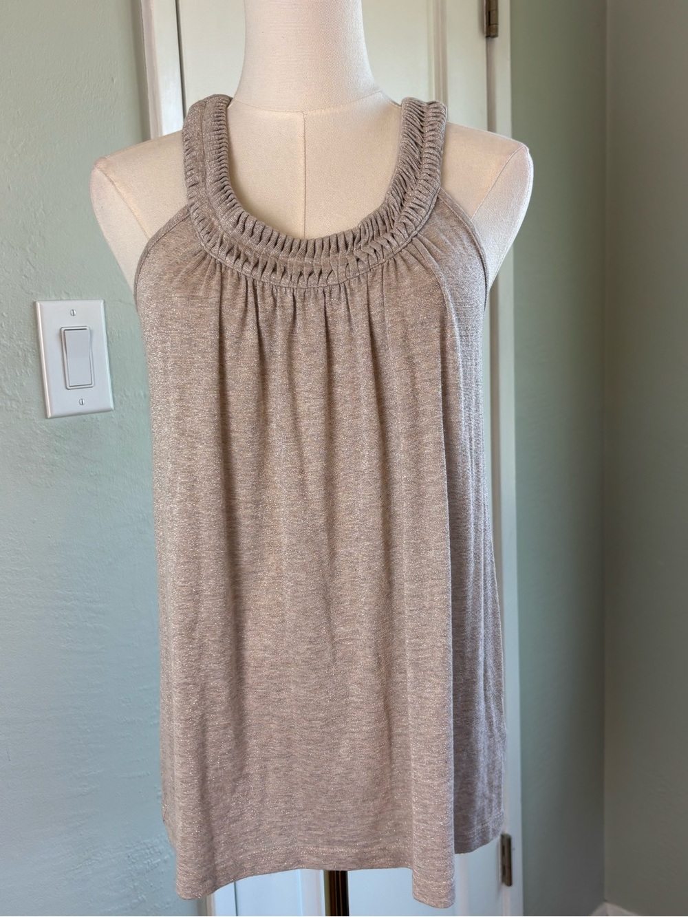 Bundle 2/$30! Joie Beige Glimmer Knit Camisole XS